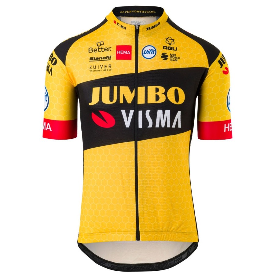 AGU Replica Fietsshirt Team Jumbo-Visma Heren