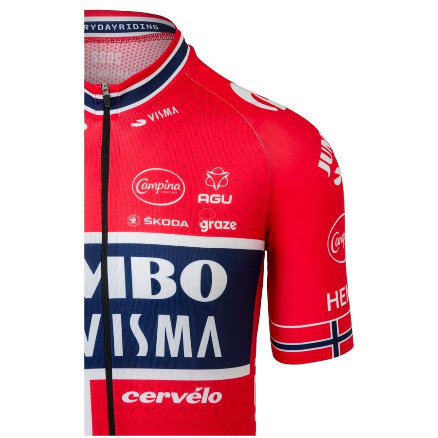 AGU Replica Noorwegen Champion Fietsshirt Team Jumbo-Visma Heren