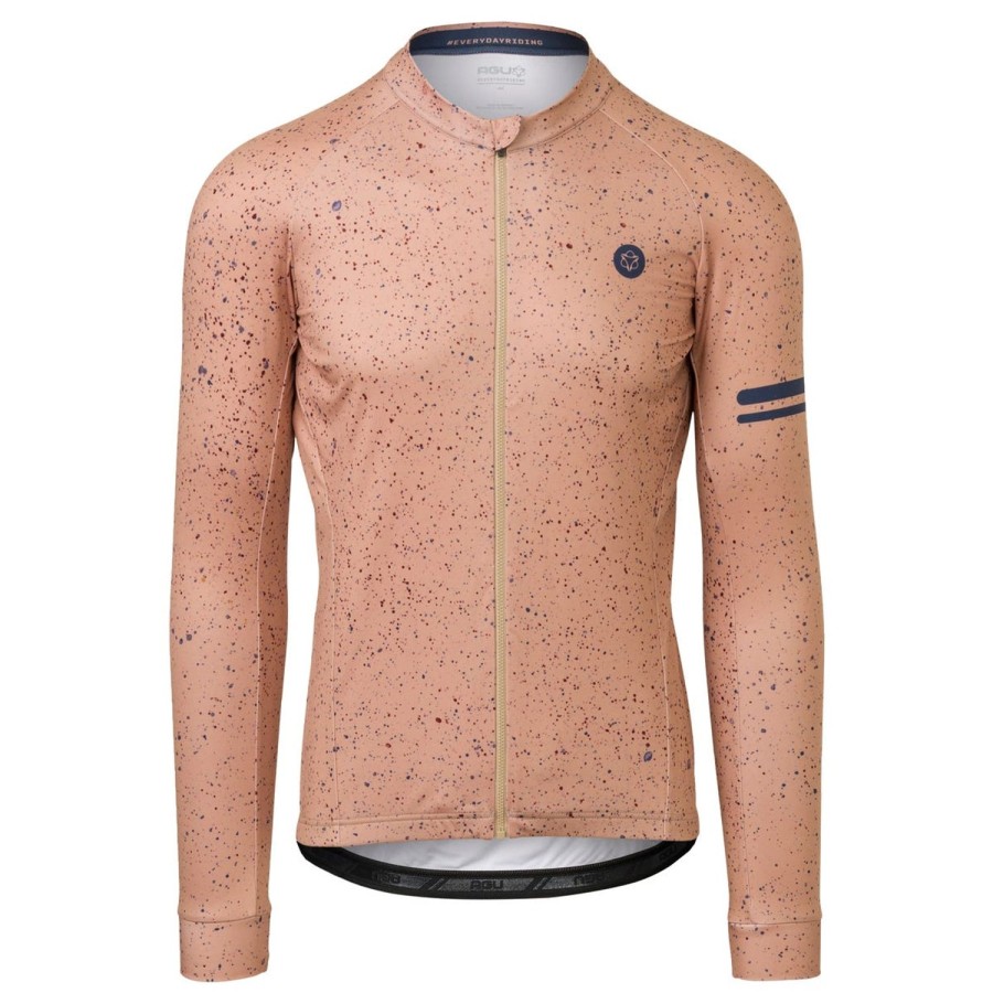 AGU Splatter Fietsshirt Lange Mouwen Trend Heren