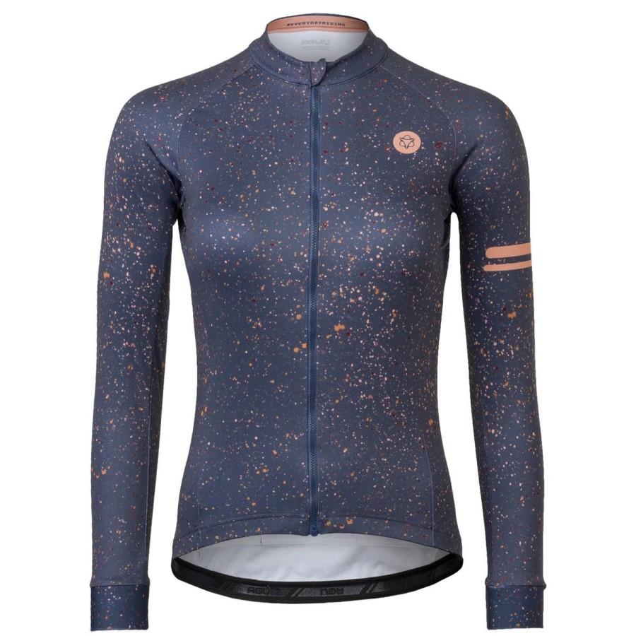 AGU Splatter Fietsshirt Lange Mouwen Trend Dames