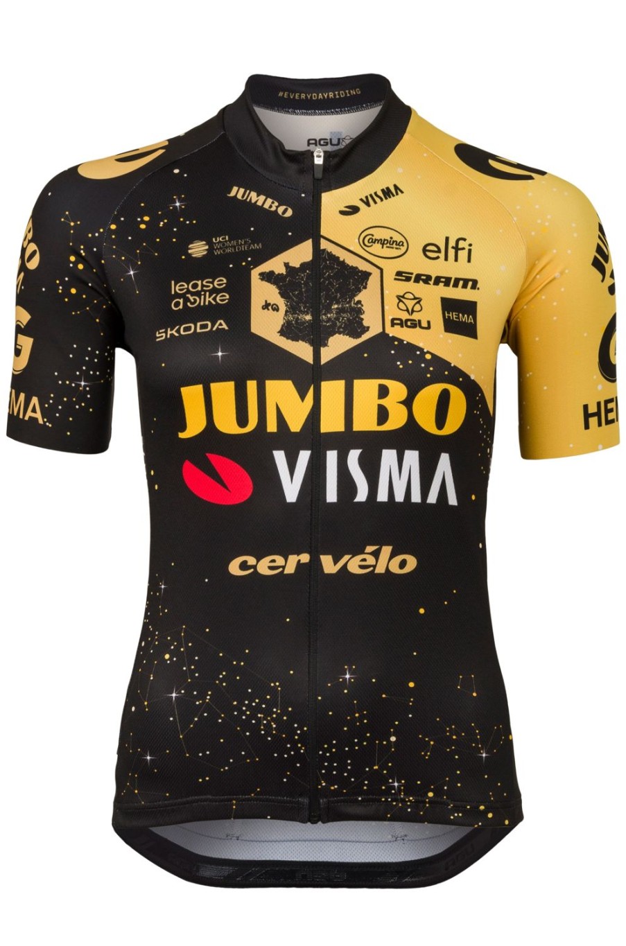 AGU Velodrome Tour De France 2023 Fietsshirt Team Jumbo-Visma Dames