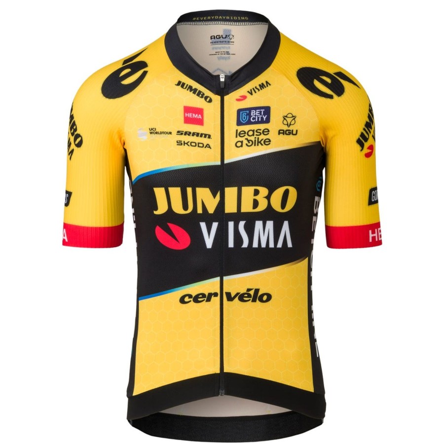 AGU Premium Replica Fietsshirt Team Jumbo-Visma Heren