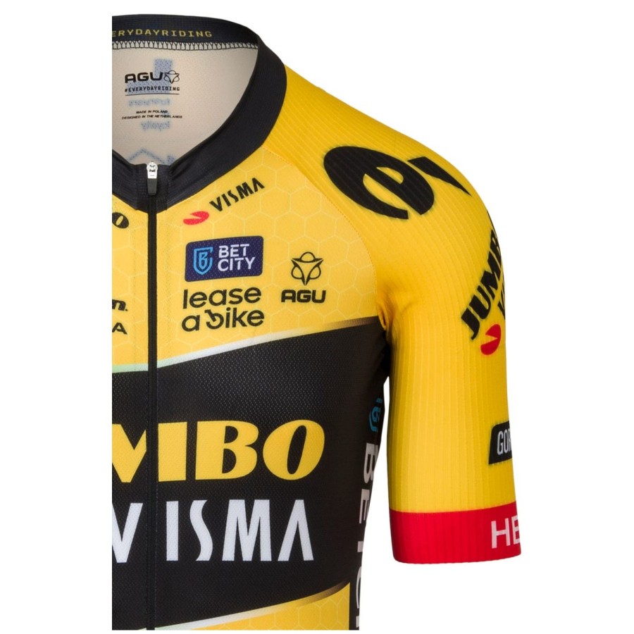 AGU Premium Replica Fietsshirt Team Jumbo-Visma Heren