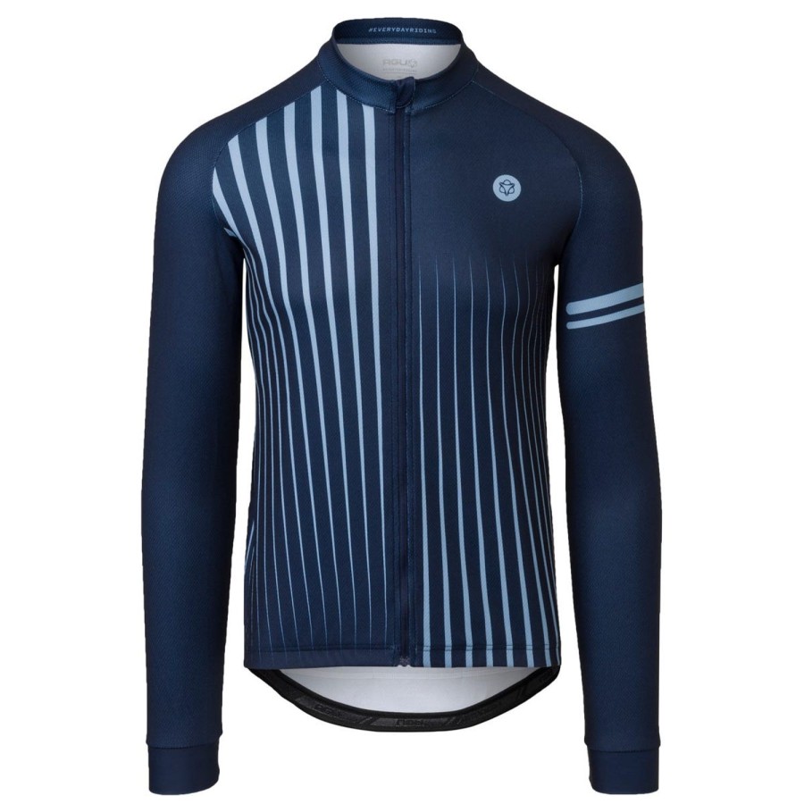 AGU Faded Stripe Fietsshirt Lange Mouwen Essential Heren