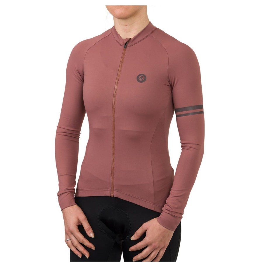 AGU Solid Fietsshirt Lange Mouwen Trend Dames