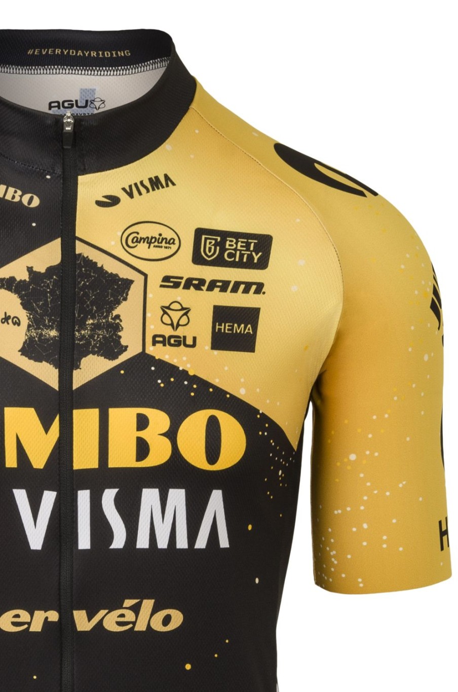 AGU Velodrome Tour De France 2023 Fietsshirt Team Jumbo-Visma Heren