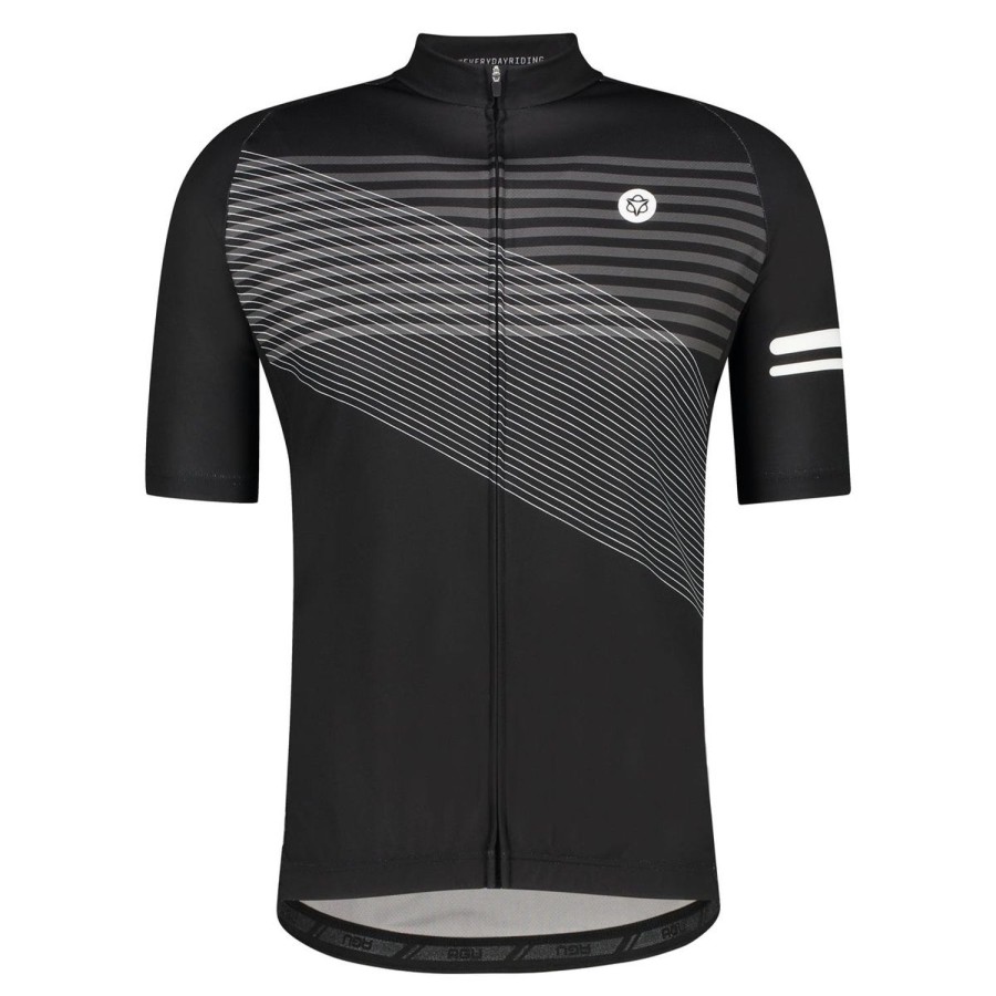 AGU Striped Fietsshirt Essential Heren