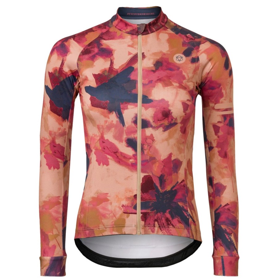 AGU Oil Flower Fietsshirt Lange Mouwen Trend Dames