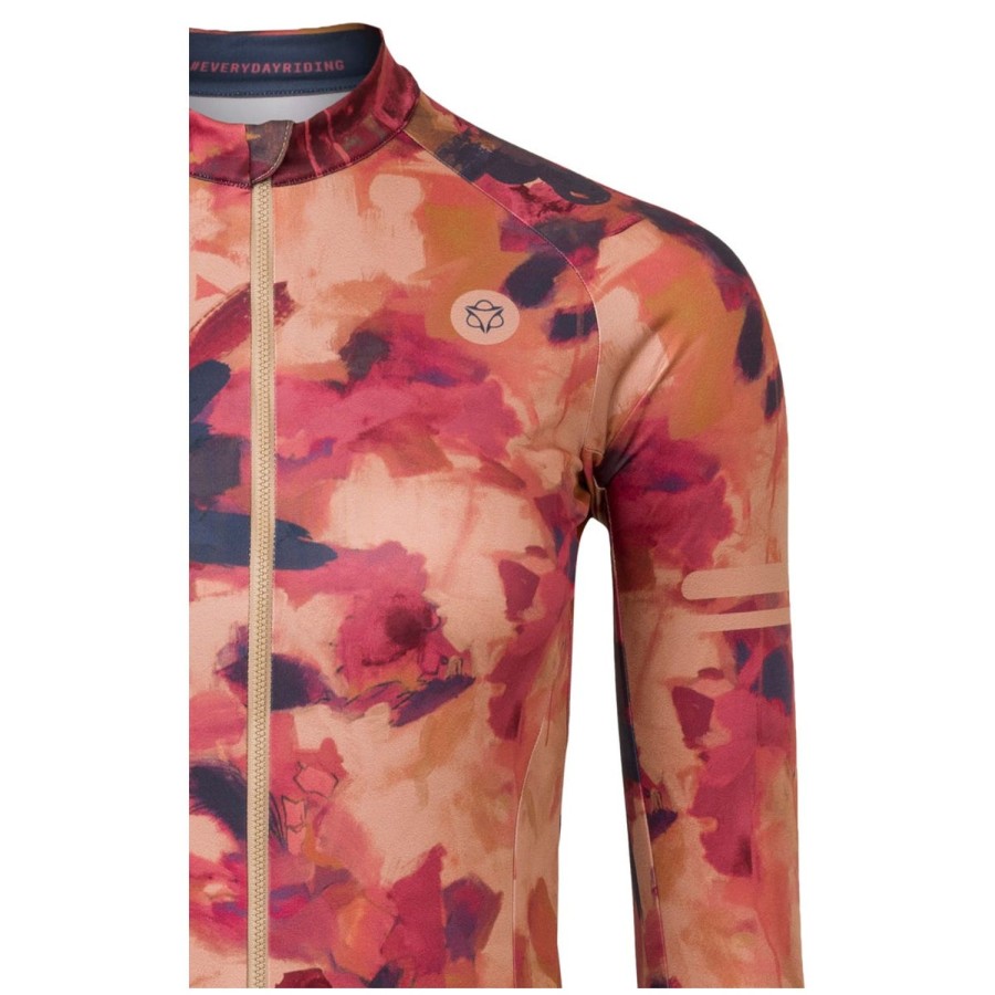 AGU Oil Flower Fietsshirt Lange Mouwen Trend Dames